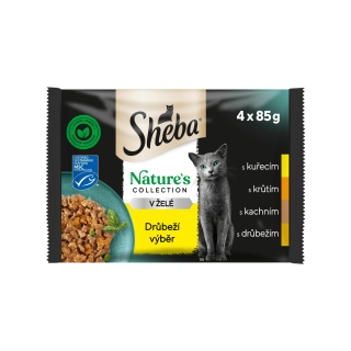 Sheba kapsa Nature's Collection drůbeží výběr 4x85g