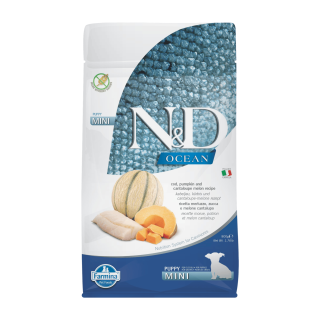 N&D OCEAN DOG Puppy Mini Codfish & Pumpkin &Melon 800g