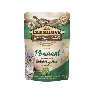 Carnilove Cat Pouch Pheasant & Raspberry Leaves 85g