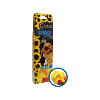FINE PET Tyčinka Hlodavec Ovoce 2ks/110g