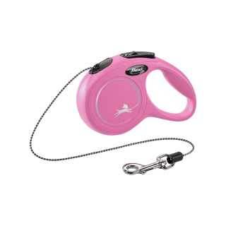 Vodítko FLEXI Classic New XS lanko 3m/8kg růžová