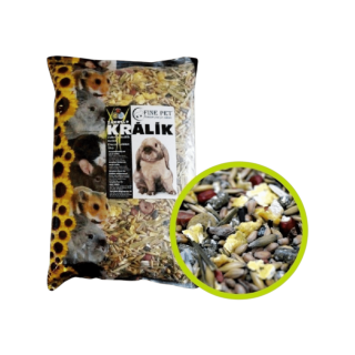 FINE PET Zakrslý Králík Premium 800g