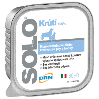 SOLO Tacchino 100% (krůta) vanička 300g
