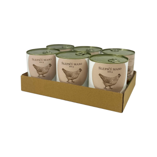 BOHEMIA MASO Slepičí ve vlastní šťávě SIX PACK 6x800g
