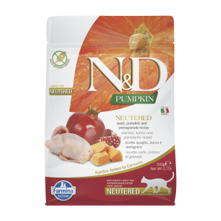 N&D Pumpkin CAT Neutered Quail & Pomegranate 300g