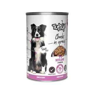 Tuf Tuf Dog Kousky masa s jehněčím v omáčce konz.415g
