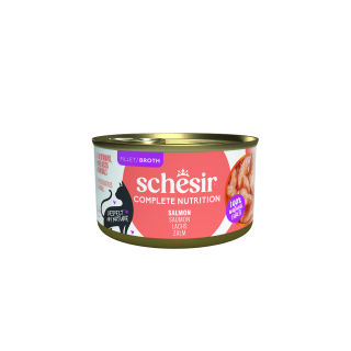 Schesir Cat konz.Compl.Nutrition Losos vývar 85g