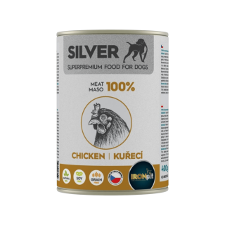 IRONpet Silver Dog Chicken konzerva 400g