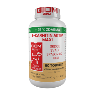 Giom S pes L-karnitin Aktiv 60 MAXI tbl+25% zdarma
