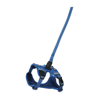 Postroj pes s vodítkem 2m CLIP&GO modrá XL Zolux