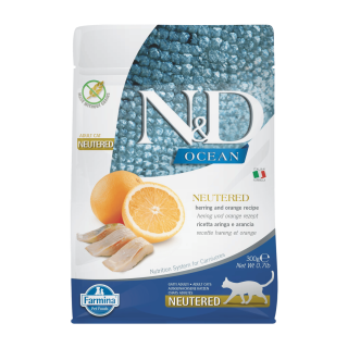 N&D OCEAN CAT NEUTERED Adult Herring & Orange 300g