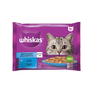 Whiskas kaps. Core rybí výběr v želé 4x85g