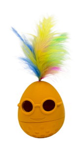 Hračka kočka HIPPIE interaktivní, balanční oranž. Kiwi