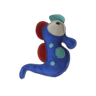 Hračka pes animALL Mořský koník kůže,barevný 23,5x15cm