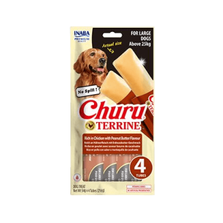 Churu Dog Terrine kuřecí s araš.másl. plemena L 4x54g