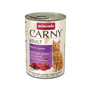 Animonda konz. kočka CARNY Adult hovězí/jehněčí 400g