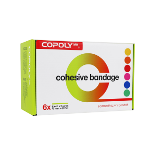 Obinadlo elast. CoPoly 7,5cm x 4,5m MIX NEON 6ks