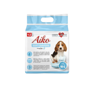 Plenky pro psy Aiko Soft Diapers M-L/46-60cm 12ks