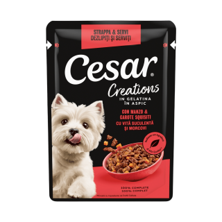 Cesar Tasty kapsa hovězí se zeleninou v želé 100g
