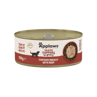 Applaws Dog konz. Toppers Gravy kuře s hovězím 156g