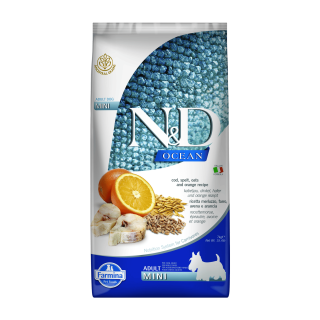 N&D OCEAN DOG LG Adult Mini Codfish & Orange 7kg