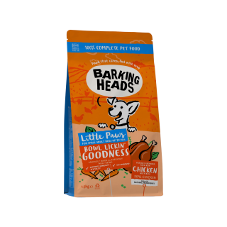 BARKING HEADS Little Paws Bowl Lickin Good Chick 1,5kg