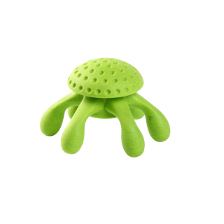 Hračka pes OCTOPUS MINI plov. z TPR zelená Kiwi