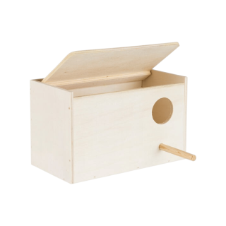 Budka hnízdící pro andulky 21x13x12cm dřevěná TR