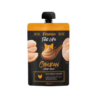 Fitmin For Life cat Cream sauce kuřecí kapsa 100g