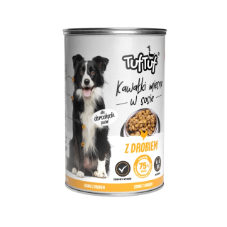 Tuf Tuf Dog Kousky masa s drůbežím v omáčce konz.415g
