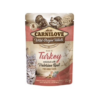 Carnilove Cat Pouch Turkey Enriched With Valerian 85g