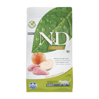 N&D PRIME CAT Adult Boar & Apple 1,5kg