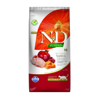 N&D Pumpkin CAT Neutered Quail & Pomegranate 5kg