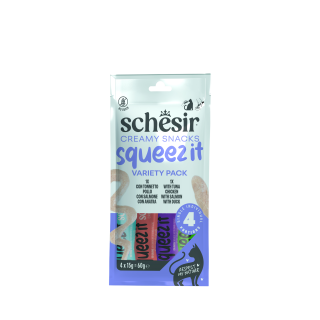 Schesir Cat kapsa Squeez It Variety Pack krém 4x15g