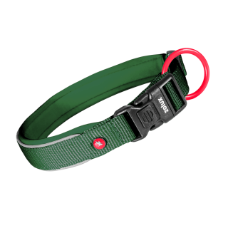 Obojek pes PREMIUM nylon 20mm/35-40cm tm.zelená Zolux