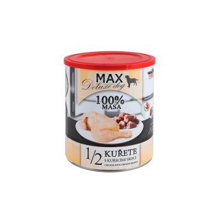 FALCO MAX DOG 1/2 kuřete s kuřecími srdci 800g