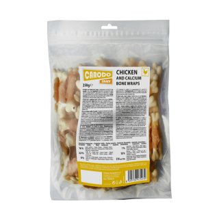 CARODO Dog poch. Kuřecí maso s vápníkovou kostí 250g