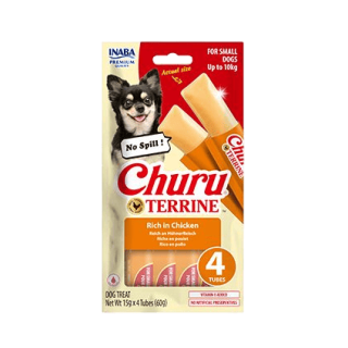 Churu Dog Terrine kuřecí plemena S 4x15g