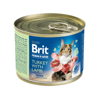 Brit Premium Cat by Nature konz Turkey&Lamb 200g