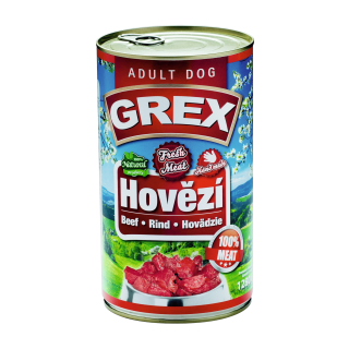 GREX konz. pes hovězí 1280g