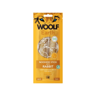 WOOLF pochoutka Earth NOOHIDE L Sticks with Rabbit 85g
