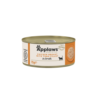 Applaws Cat konz. Adult Broth kuřecí prsa s tuňákem70g