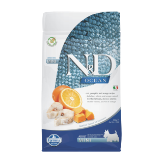 N&D OCEAN DOG Adult Mini Codfish&Pumpkin&Orange 800g