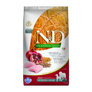 N&D LG DOG Adult M/L Chicken & Pomegranate 2,5kg