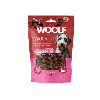 WOOLF WildDog poch. Twisties Goose&Cod 100g