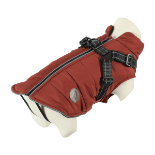 Obleček bunda pro psy S POSTROJEM terakota 40cm Zolux