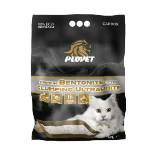 Podestýlka Plovet Ultrawhite Bentonite ActiveCarbon10l