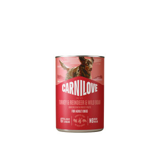 Carnilove Dog Can Paté Turkey&Reindeer&Wildboar 400g