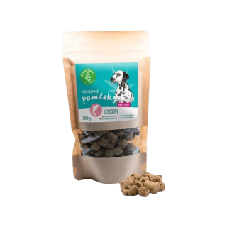Konopné pamlsky pro psy lososové 200g