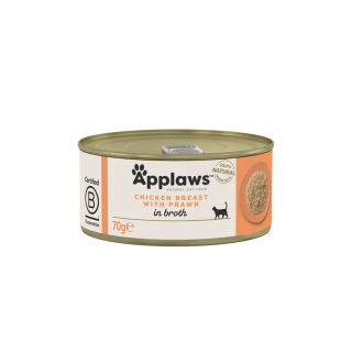 Applaws Cat konz. Adult Broth kuř.prsa s krevetami 70g